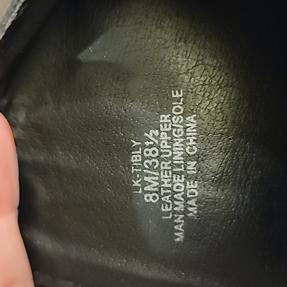 Lucky Brand Tibly front zip black 8M ankle soft leather boot 2" heel streetwear - Picture 5 of 6